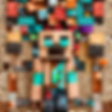 MineCraft birthday party decorations with block-inspired decor