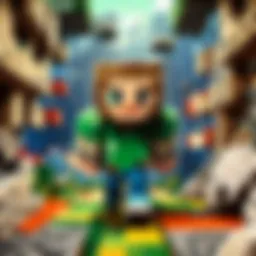A collection of unique Minecraft-inspired merchandise showcasing creativity and innovation.