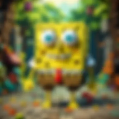 Whimsical SpongeBob Artwork Whimsical SpongeBob Artwork