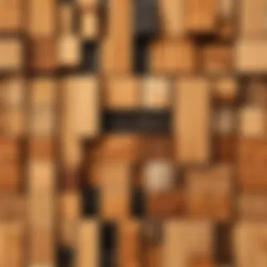 Different types of wooden rectangle blocks displayed in Minecraft