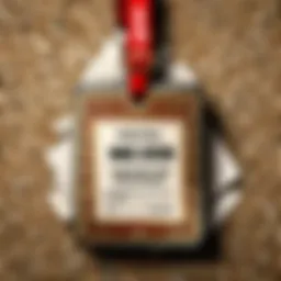 Illustration showcasing the intricate design of a name tag in Minecraft