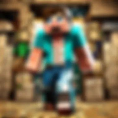 A montage of popular Minecraft YouTubers in action