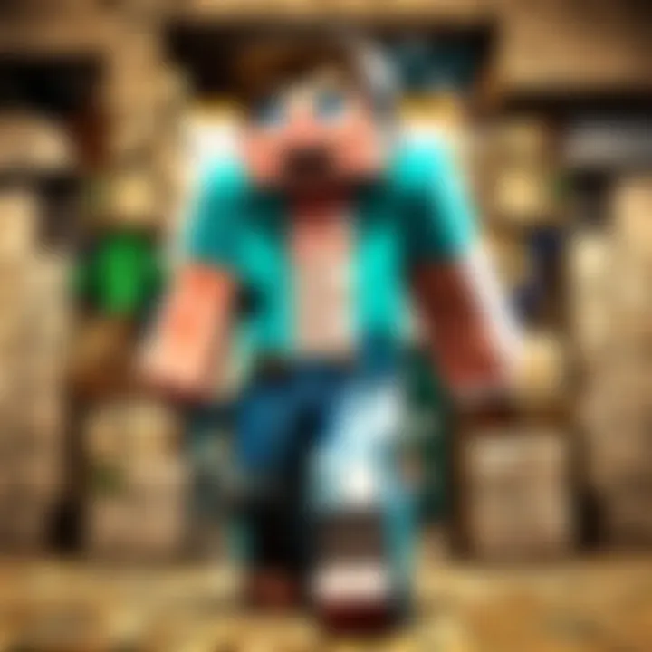 A montage of popular Minecraft YouTubers in action