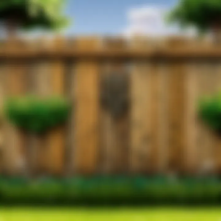 Living fence made of lush greenery and flowers