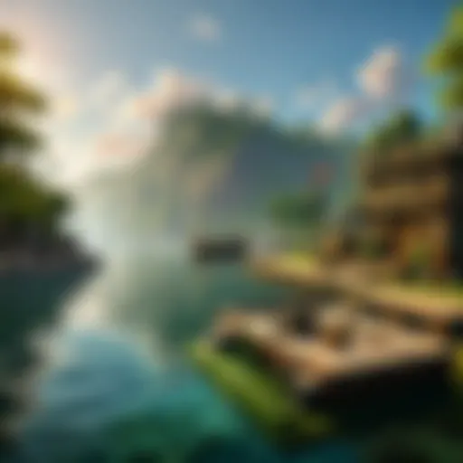 Angler's Haven: A serene lakeside setting with fishing gear