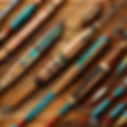 Artistic depiction of a handcrafted wooden fishing lure