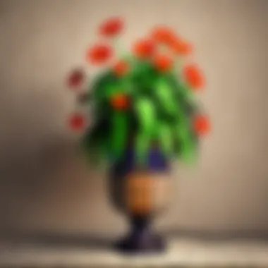 Elegant Fusion Design Elegant flowerpot lamp design concept