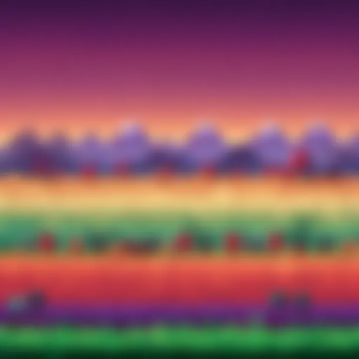 Minecraft banner with gradient color scheme