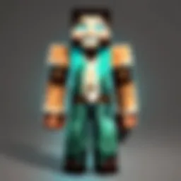 Colorful Minecraft character skin options