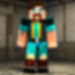 Showcase of popular Minecraft skins on mobile.