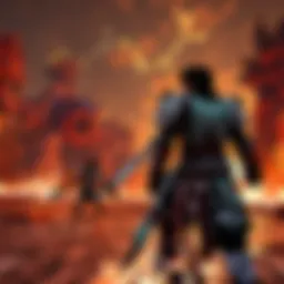 Demon Slayer mod showcasing a dynamic battle scene