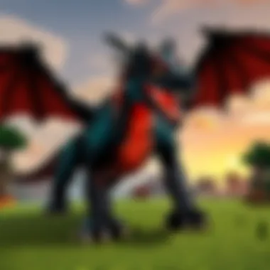 Minecraft PE dragon mod epic dragon battles