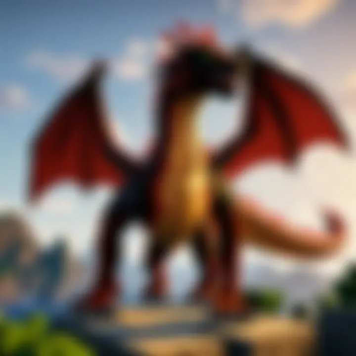 Minecraft PE dragon mod installation process