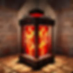 Illuminated Redstone Lamp in Minecraft