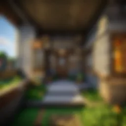 A beautifully constructed house showcasing Indev Supported Living architecture in Minecraft.