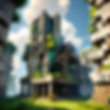 Innovative Creative Building Creative building server illustration