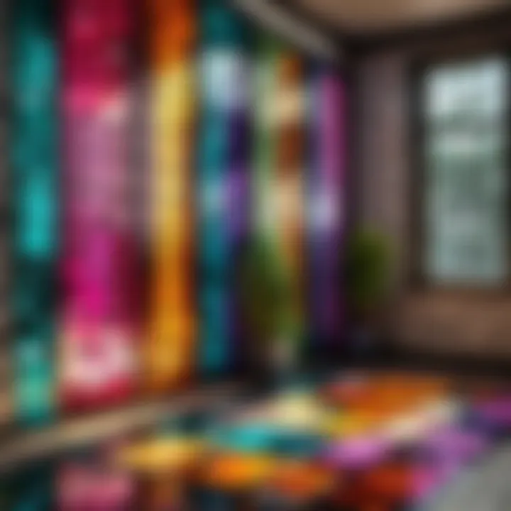 Interior Decor Featuring Colored Glass Bricks