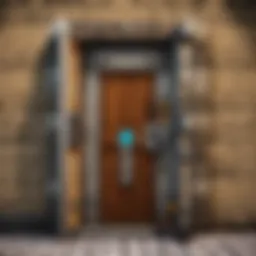 A sleek invisible door design using piston mechanics