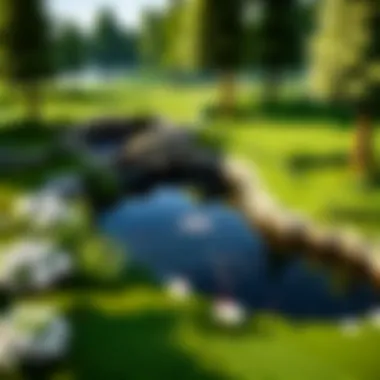Nature's Framing: Landscaping the Pond Perimeter Landscaping around a man-made pond