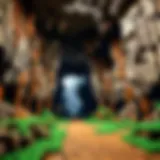 LEGO Minecraft The Cave Set - Entrance view