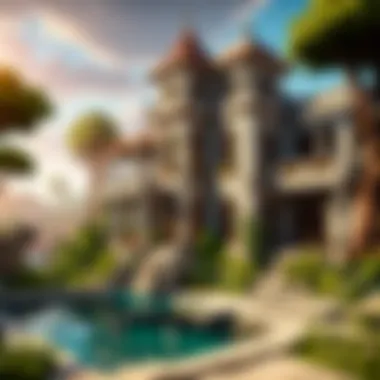 Enchanted Outdoor Oasis Magical Mansion Garden
