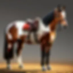 Elegant saddle against a rustic backdrop