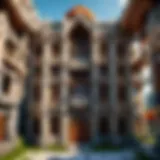 Virtual Architect crafting intricate structures in Minecraft