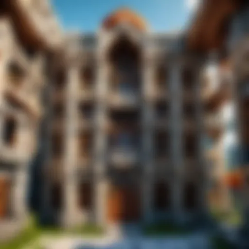 Virtual Architect crafting intricate structures in Minecraft