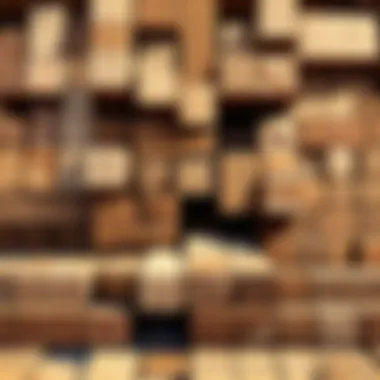 Wood Blocks: The Foundation of Rustic Builds A detailed view of wood blocks used in Minecraft construction.