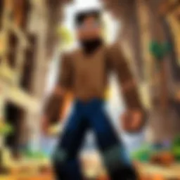 Max Brooks exploring the Minecraft landscape