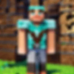 Minecraft APK logo displayed on a computer screen