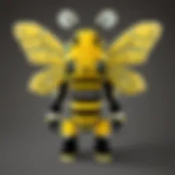 Minecraft Bee Plush Design