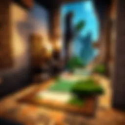 A dynamic setup of the Minecraft board game showcasing player interactions.