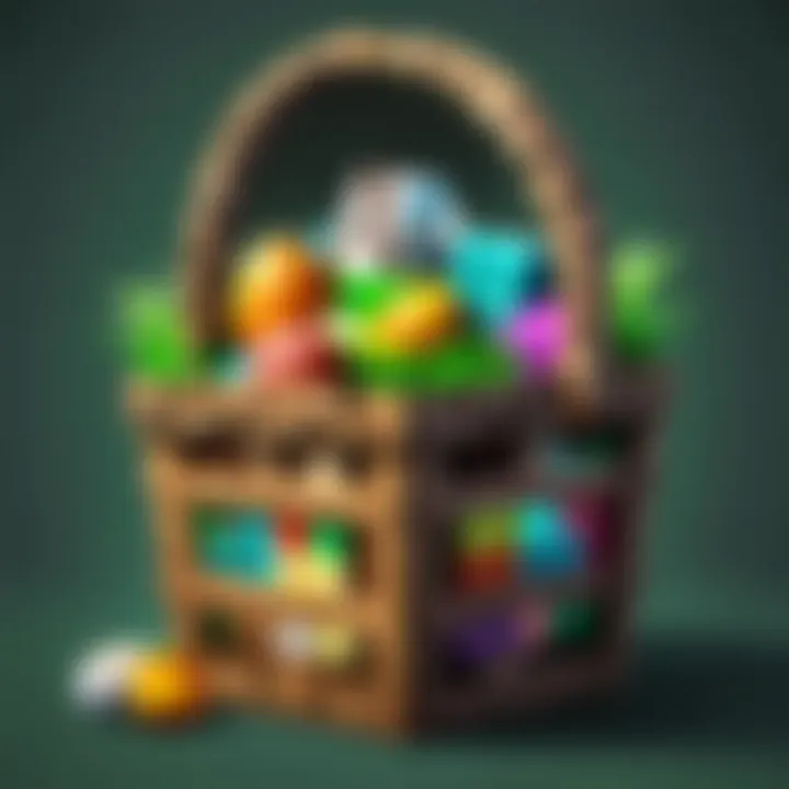 Minecraft Easter Basket Filled with Surprises