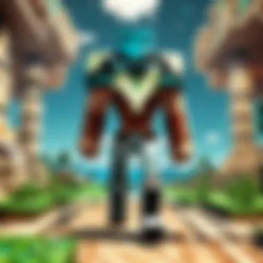 Showcasing Augmented Elements in Minecraft Gameplay Minecraft gameplay showcasing augmented elements