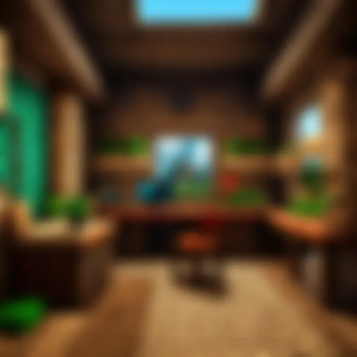 Minecraft gameplay on a laptop