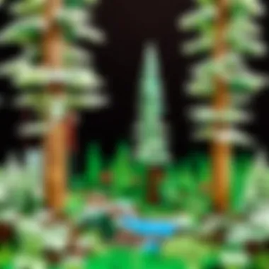 Whimsical Woodlands: Minecraft Lego Forest Set Enchanted Forest Lego Set