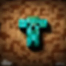 Illustration of Minecraft logo on a futuristic digital screen