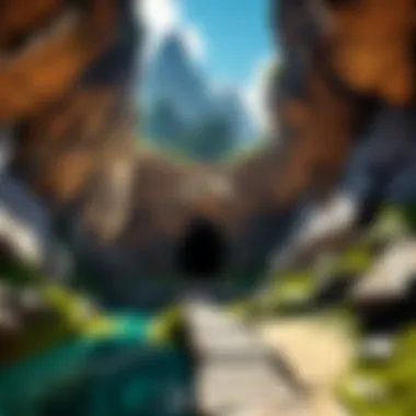 Minecraft Mountain Cave Entrance