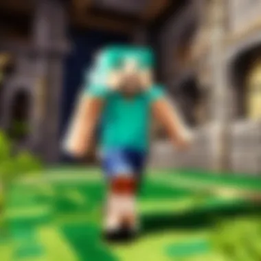 Illustration showing customization options for Minecraft PE gameplay