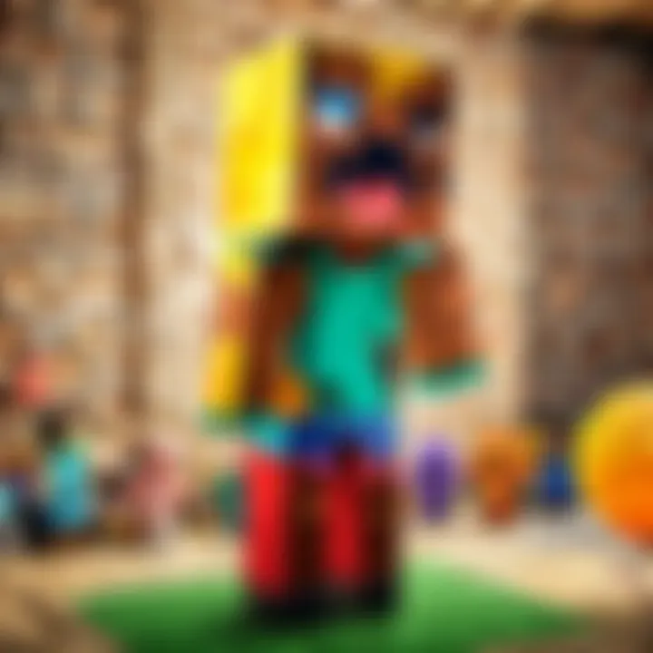 Minecraft Pinata Party Setup