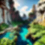 Virtual landscape of Minecraft Realms