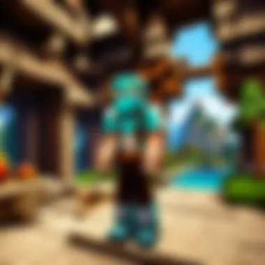 Pixel Quest Realms Fantasy realm with pixelated landscapes
