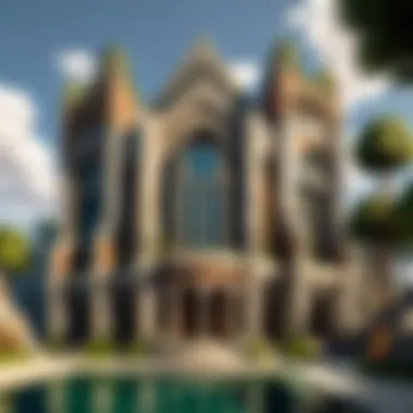 Architectural Marvels in the Minecraft Universe Digital Minecraft world with intricate architecture