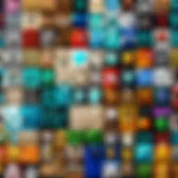 Creative logo design for a Minecraft server showcasing vibrant colors and unique elements