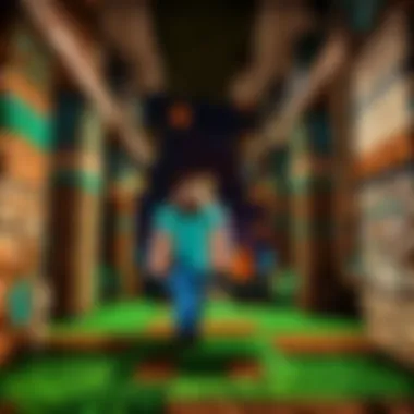 Immersive Virtual Minecraft World Virtual Minecraft world illustration