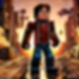 Scene from Minecraft Story Mode showcasing the main character in a pivotal moment