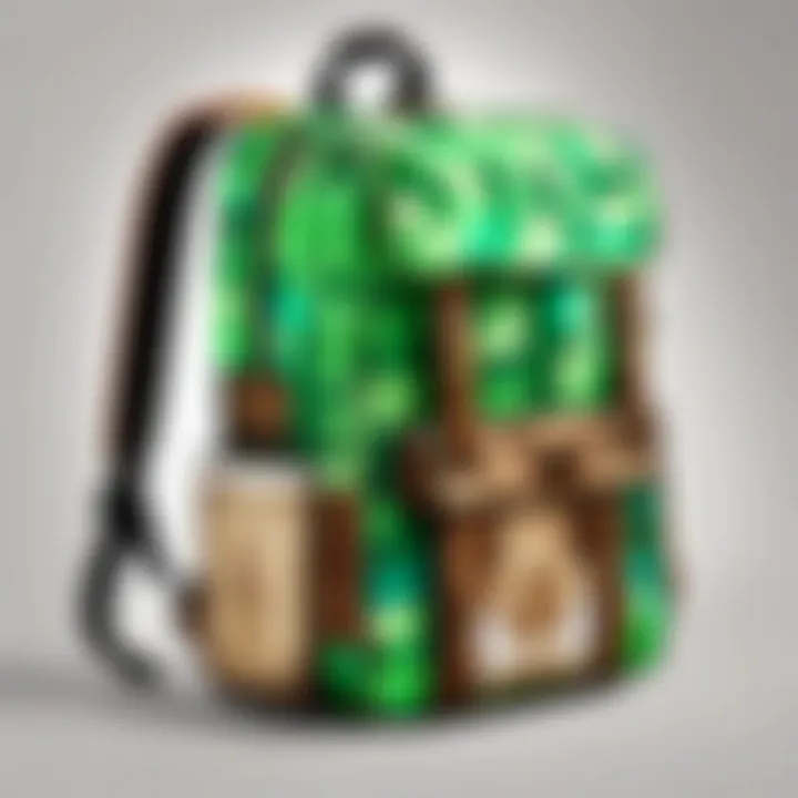 Minecraft-themed backpack for gamers