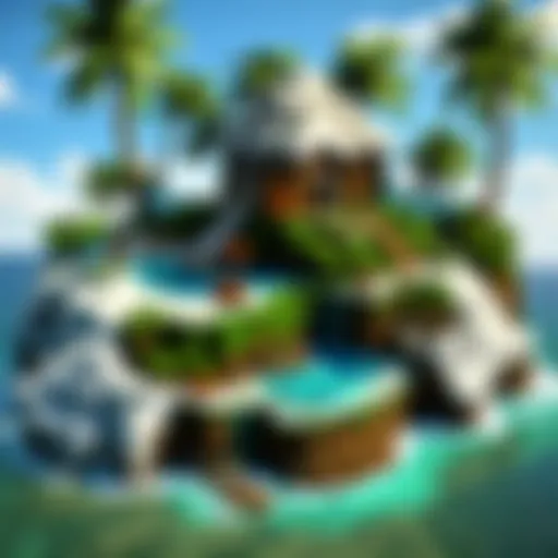 Tropical Paradise Island in Minecraft
