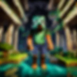A captivating Minecraft landscape showcasing creativity